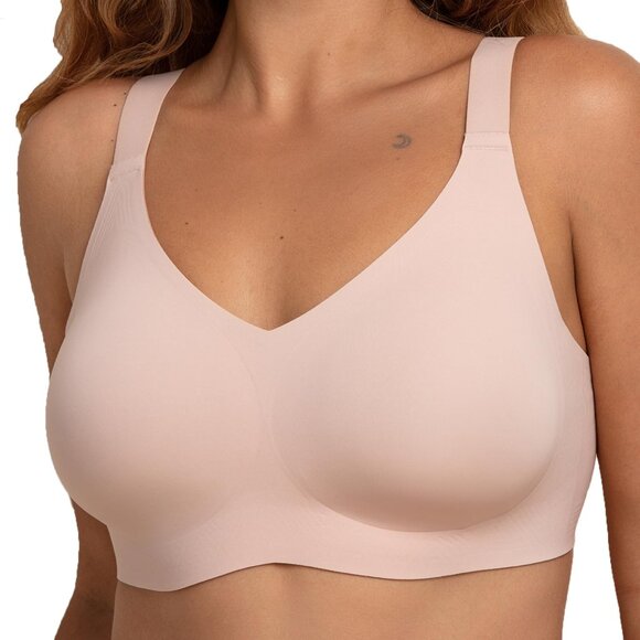 Womens Size X- Large Plus Wireless Bra Seamless Support Bralette Lined Comfort - Picture 1 of 10